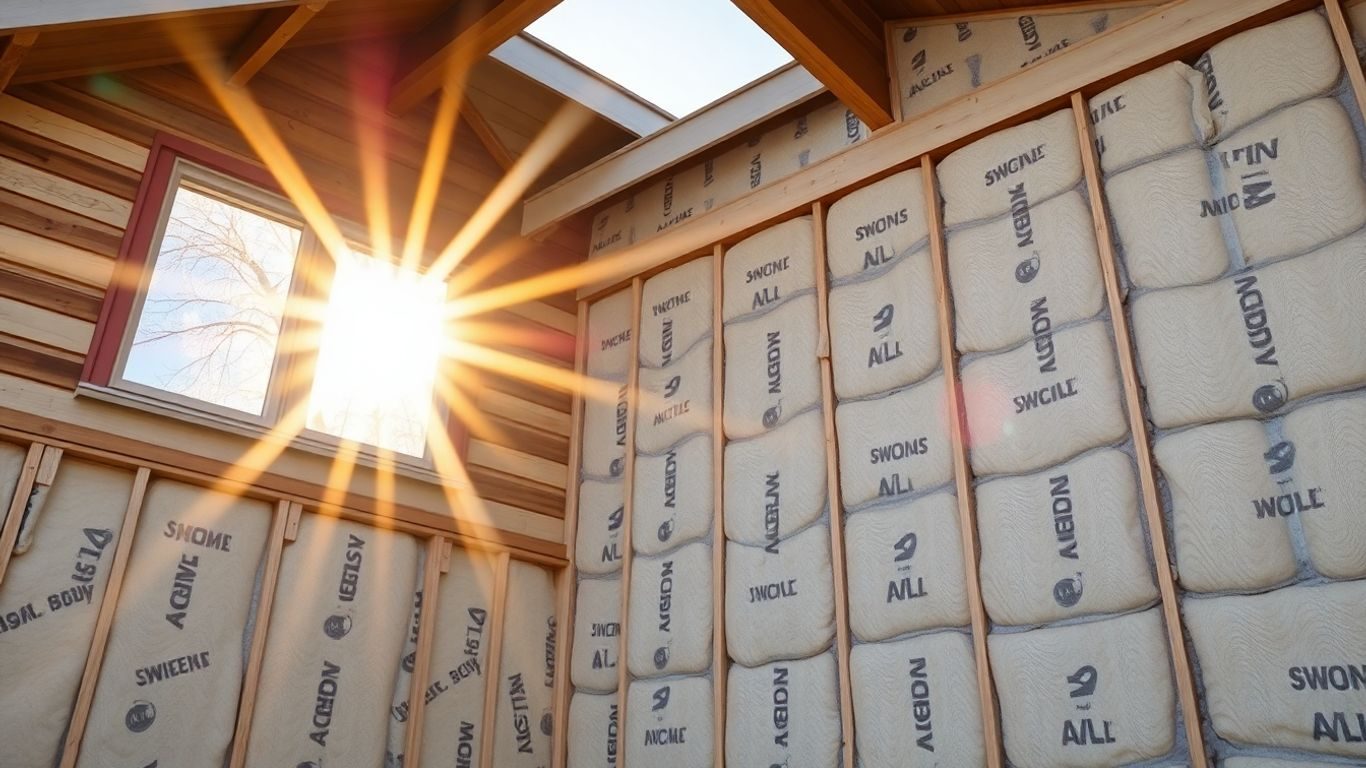 Casa eficientă energetic cu materiale de construcție vizibile.